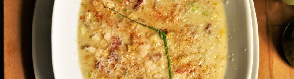 Shrimp-Corn Chowder with Bacon and Scallions