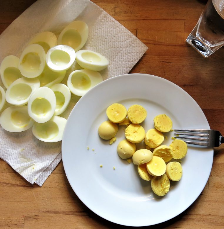 Preparing Deviled Eggs