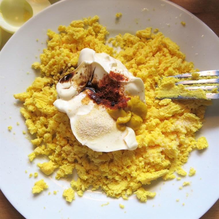 Preparing Deviled Eggs