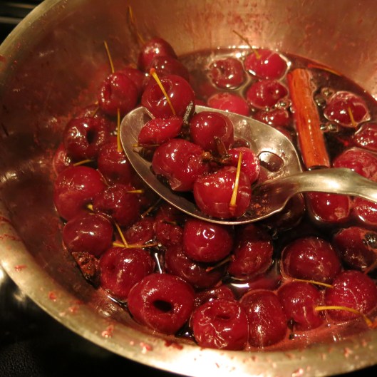 Pickled Bing Cherries