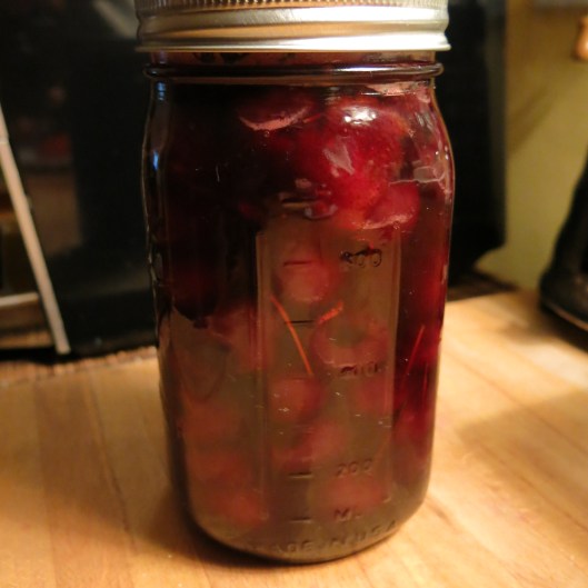 Pickled Bing Cherries