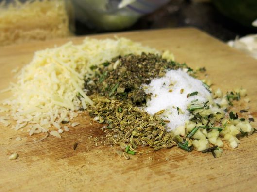 Pork Butt with Parmesan-Garlic-Rosemary Stuffing