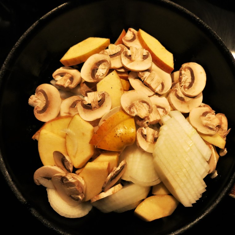 Onions, Apple and Mushroom Compote (for Pork)