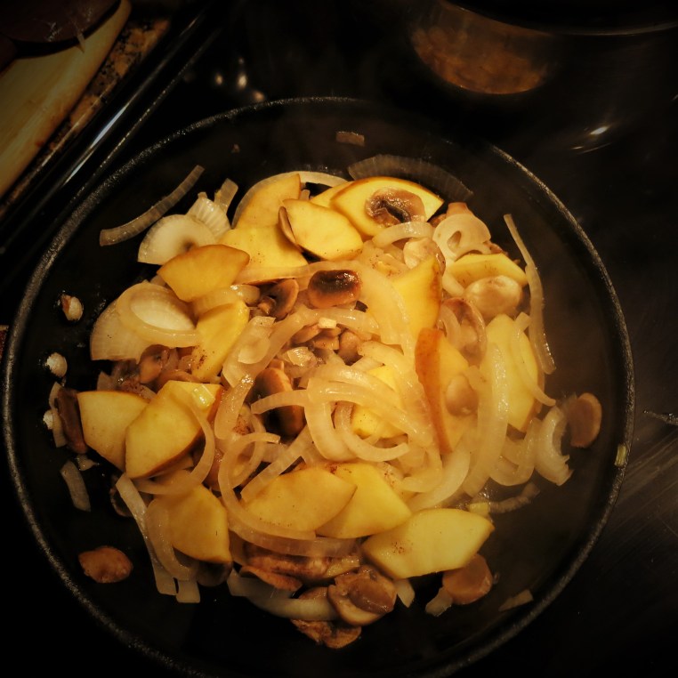 Onions, Apple and Mushroom Compote (for Pork)