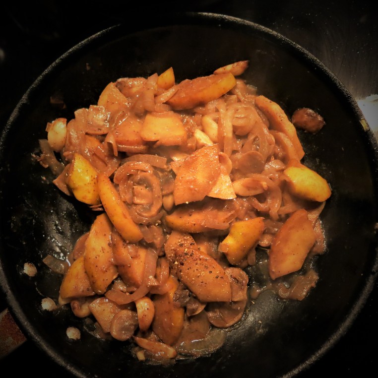 Onions, Apple and Mushroom Compote (for Pork)