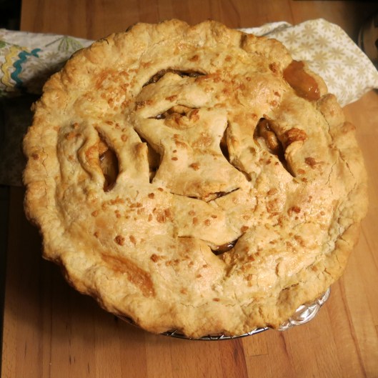 Cider-Bourbon Caramel Apple Pie