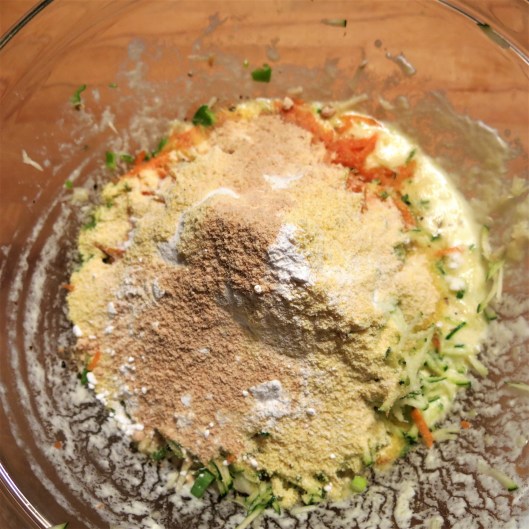 Crispy Zucchini—Carrot and Parmesan Fritters