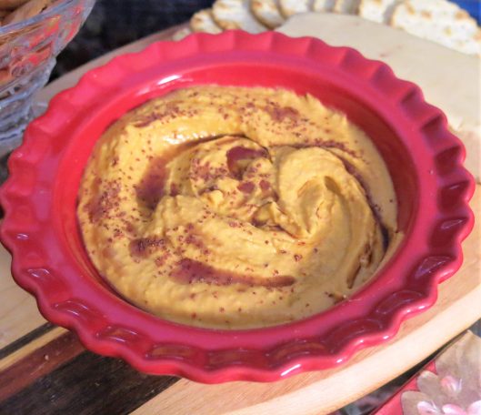 Hummus with Pumpkin and Roasted Pepper