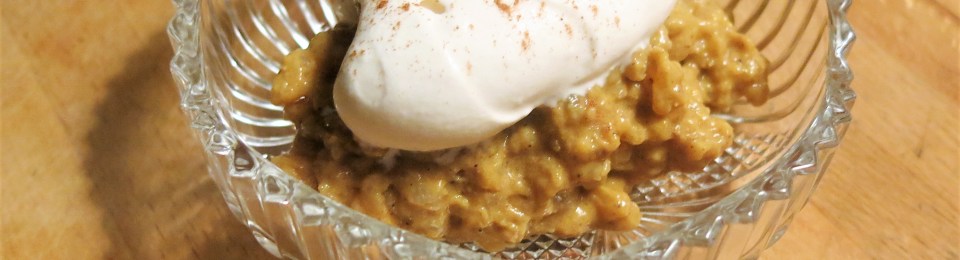 Spicy Pumpkin Pie Rice Pudding