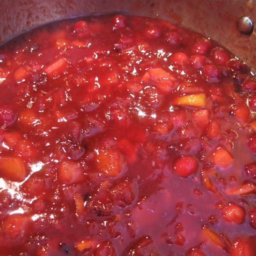 Cranberry Sauce with Warm, Tropical Flavors