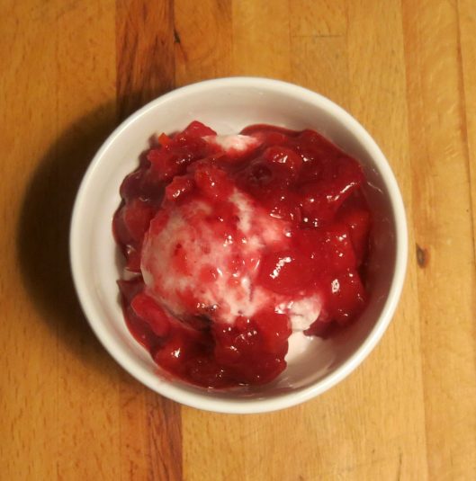 Cranberry Sauce Sundae