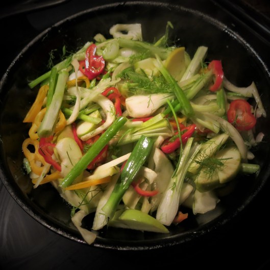 Fennel-Apple-Peppers and Onion Sauté
