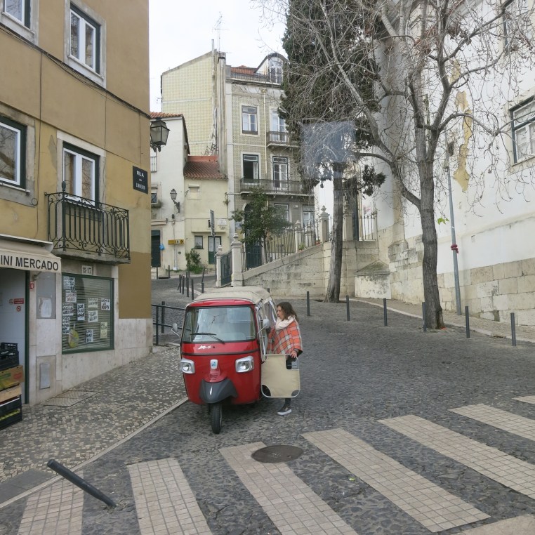 Tuk Tuk on a Lisbon Street