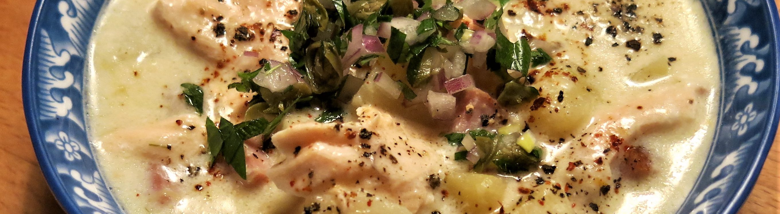 Salmon, Leek and Fennel Chowder | Goddess Cooks