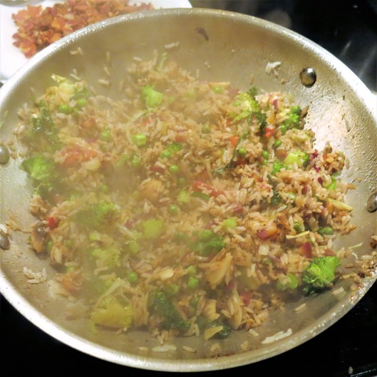 Bacon-Fried Rice with Clementine Bits