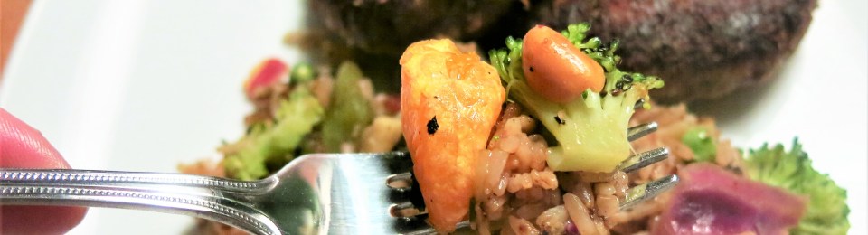 Bacon-Fried Rice with Clementine Bits