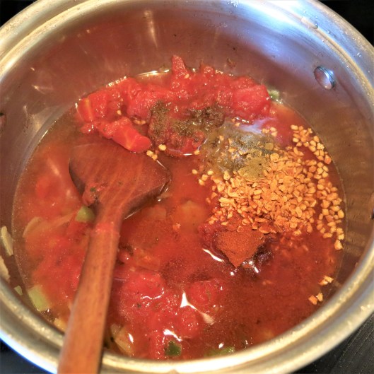 Tomato-Leek & Fennel Soup with Lentils