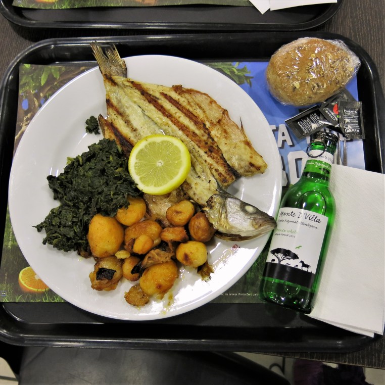 Grilled Dourada with Spinach, Baby Potatoes, and Vinho Verde