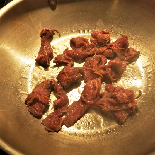 Beef and Tangerine for Great Wall Spicy, Tangerine-Beef Stir-Fry