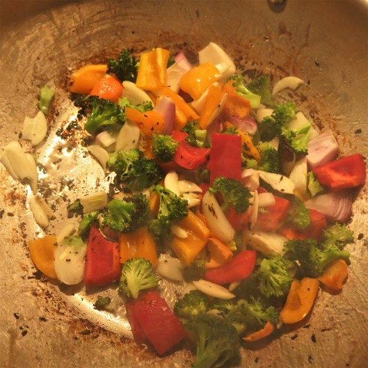 Veggies for Great Wall Spicy, Tangerine-Beef Stir-Fry