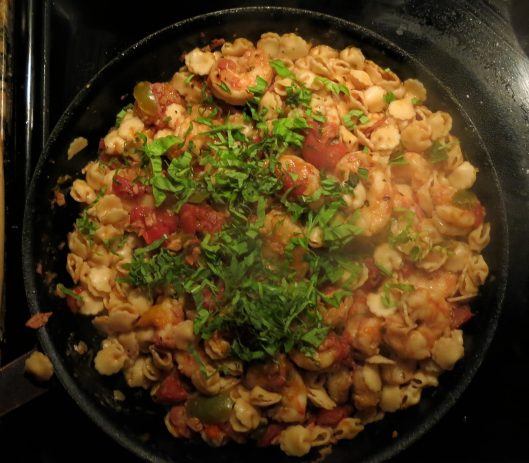Quick Shrimp-Tomato and Herb Sauce