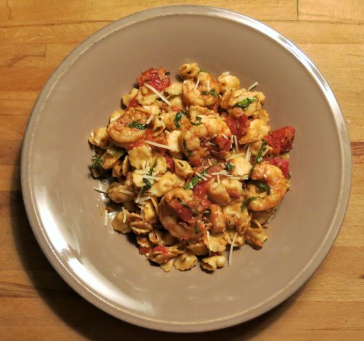 Quick Shrimp-Tomato and Herb Sauce