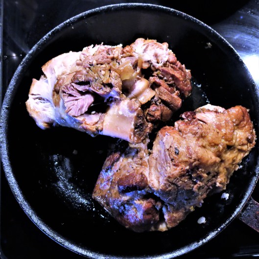 Spiced, Braised Pork Shoulder with Roasted Pineapple