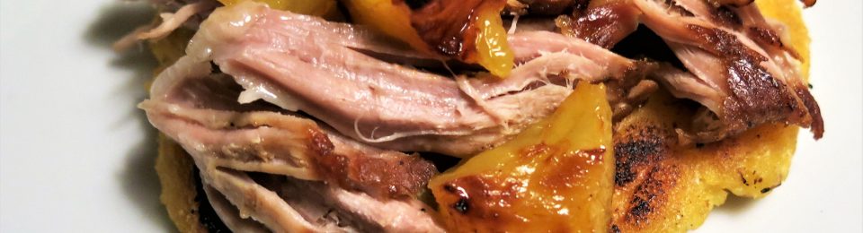 Spiced, Braised Pork Shoulder with Roasted Pineapple