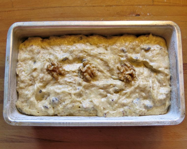 Boozy Banana Bread with Chocolate and Toasted Nuts