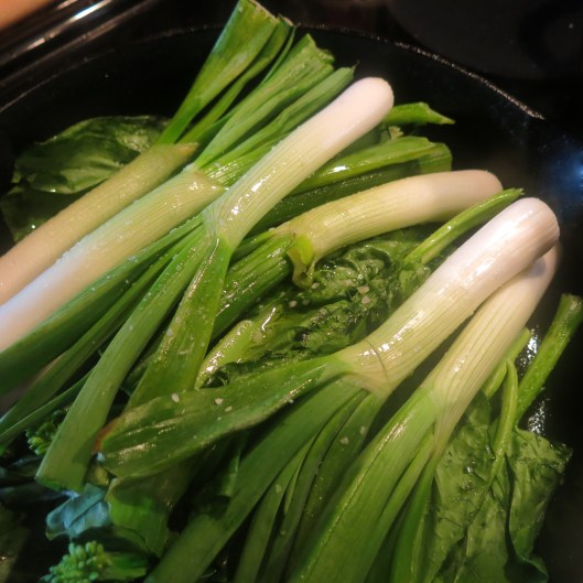 Gai Lan and Spring Onions