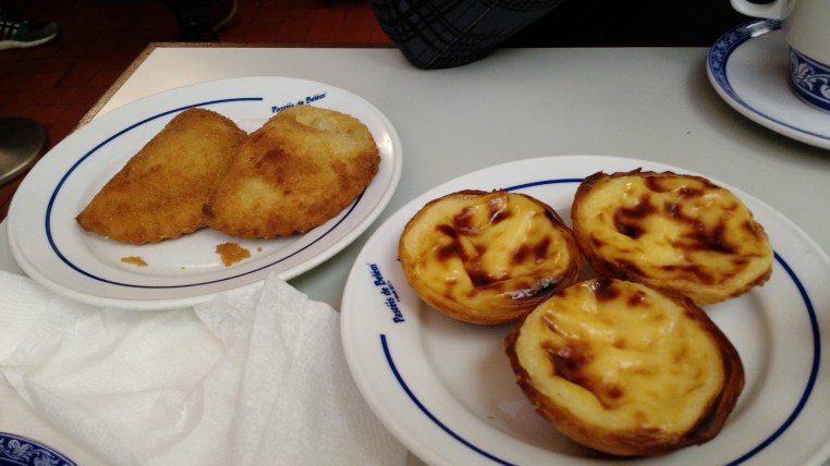 Pastéis de Nata and Risoles de Camarões