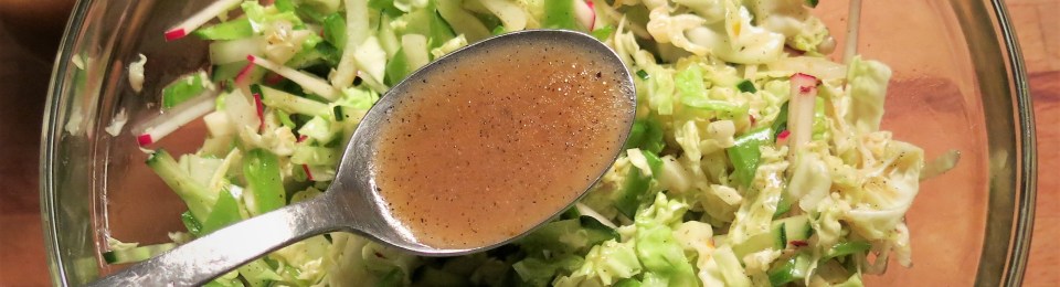 Slaw with Lemon-Vanilla Vinaigrette with Champagne Vinegar