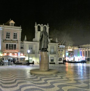 Statue on the Square Near the Harbor - Cascais - Portugal