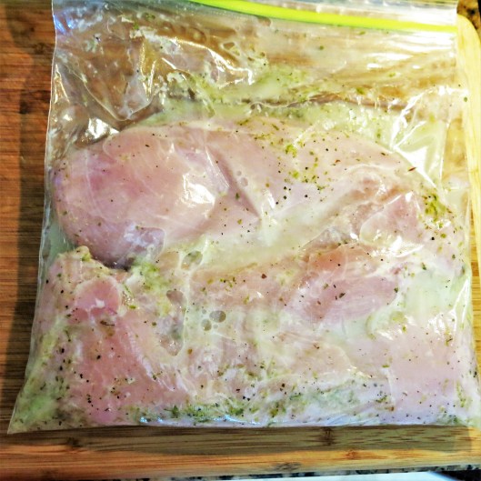 Baked Chicken Breasts with Mojito Marinade
