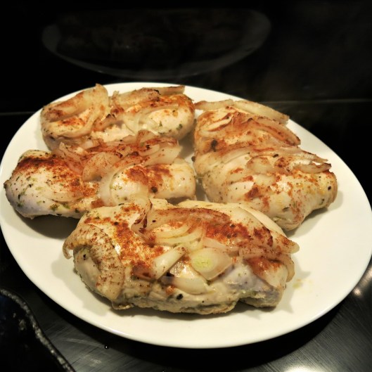 Baked Chicken Breasts with Mojito Sauce