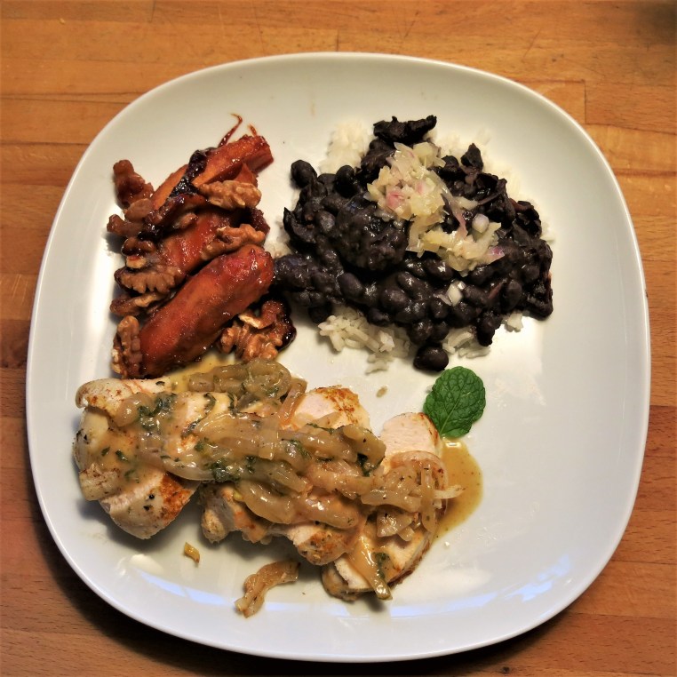 Baked Chicken Breasts with Mojito Sauce