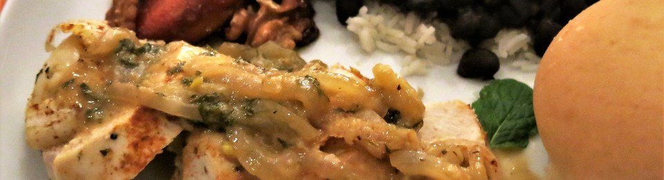 Baked Chicken Breasts with Mojito Sauce