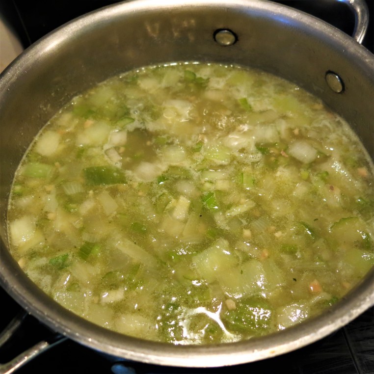 Split Pea Soup with Carrots, Mushrooms and Parsnips
