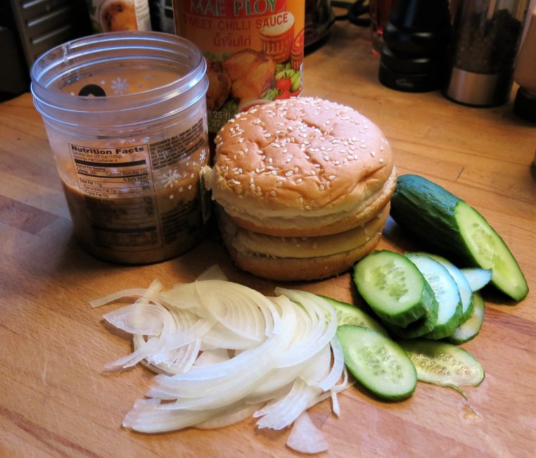 Chicken Burgers with Scallions, Ginger and Thai Flavors