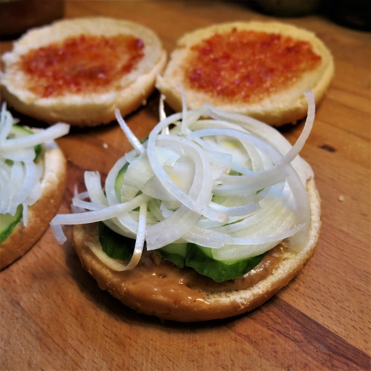Chicken Burgers with Scallions, Ginger and Thai Flavors