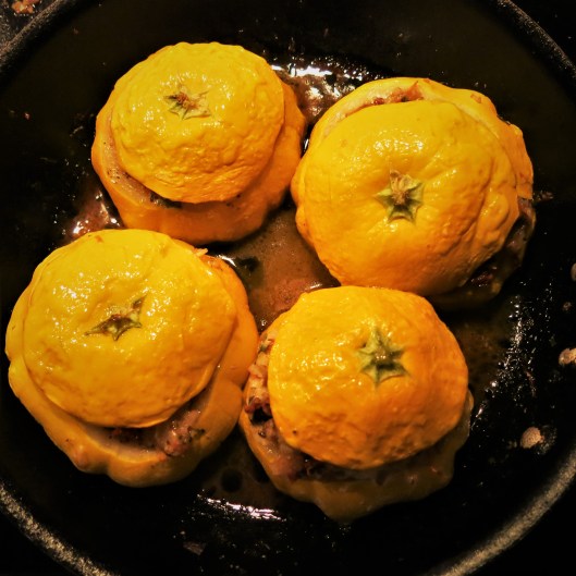Vegetarian Stuffed Patty Pan Squash