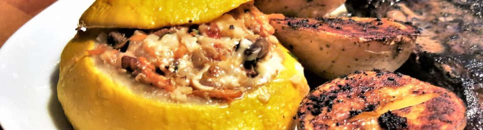 Vegetarian Stuffed Patty Pan Squash