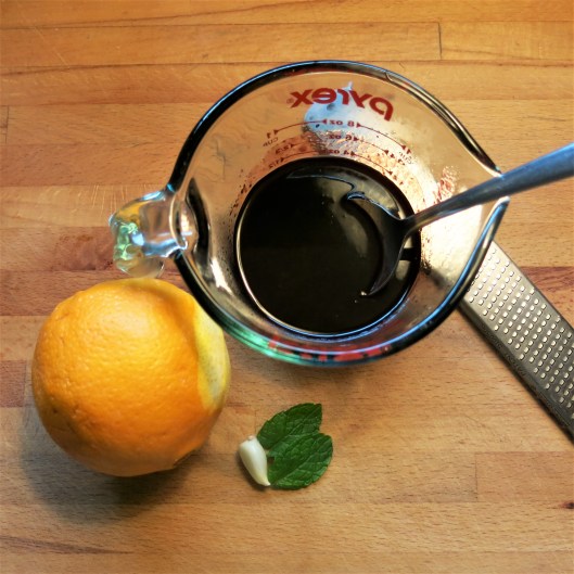 Blackberry Vinaigrette with Orange and Mint