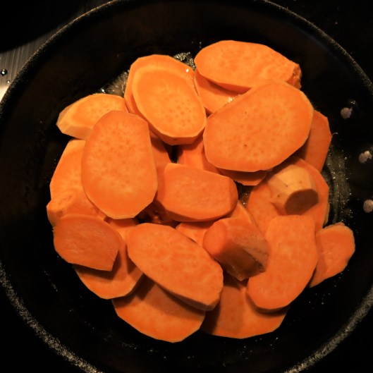 Roasted Sweet Potatoes with Pecans, Apricots and Parmesan