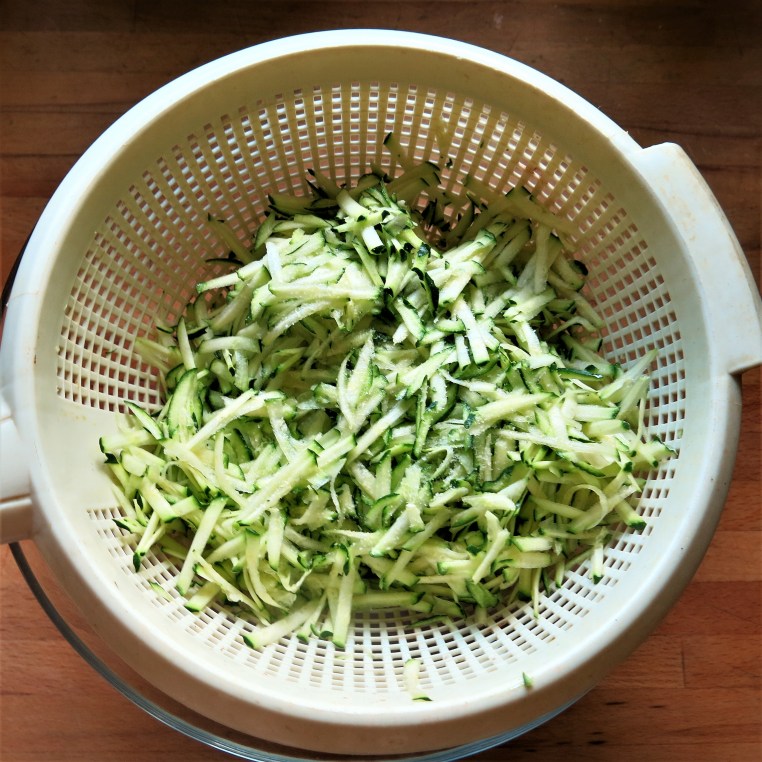 Salted Shredded Zucchini