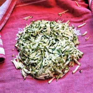 Salted Shredded Zucchini