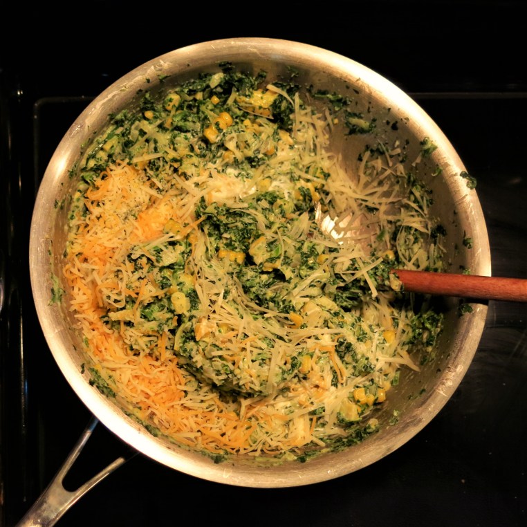 Creamed Spinach with Summer Squash and Corn Casserole