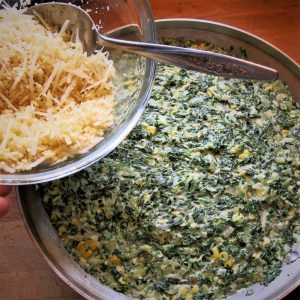 Creamed Spinach with Summer Squash and Corn Casserole
