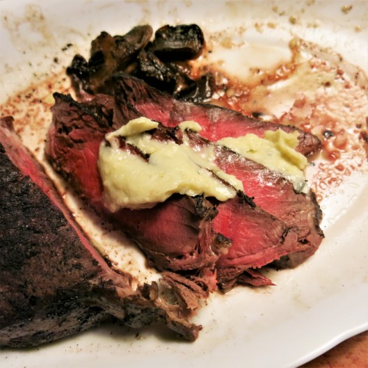 Steak with Bleu Cheese Butter