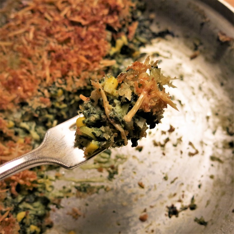 Creamed Spinach with Summer Squash and Corn Casserole